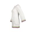 Chanel Size 34 22S Sequins Jacket and Skirt Suit Cotton Polyester White Multicolour Hot on Sale