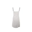 Chanel size 34 21P Tweed dress cotton polyester white black Sale