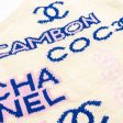 Chanel Size 36 23P Logo Dress Cotton Polyamide Ecru Pink Blue Green Hot on Sale