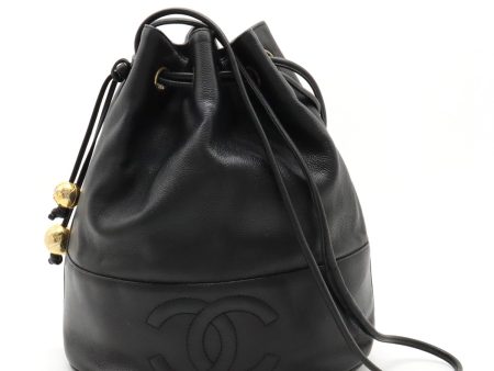 Chanel Black Lambskin Bucket Shoulder Bag Online