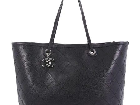 CHANEL CAVIAR QUILTED LAMBSKIN FEVER XL TOTE BAG For Discount