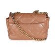 21P Brown Quilted Lambskin Medium Chanel 19 Flap Bag Discount