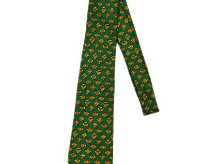 Chanel Neck Tie Green Small Good on Sale