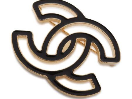 CHANEL CC Logo Brooch ABD666 Metal on Sale