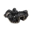 CHANEL CC Leather Chain Hair Scrunchie Black AA7491 Leather Sale