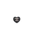 Chanel 22k Heart Shape cc Logo Brooch lambskin LGHW For Sale