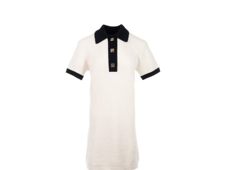 Chanel Size 34 23A Dress Cashmere White Black Online