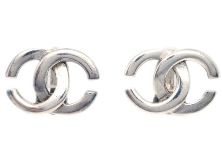 Chanel CC Earrings Clip-On Silver 01P Cheap