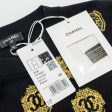 Chanel Size 40 21A Pullover sweater CASHMERE Black Gold Online