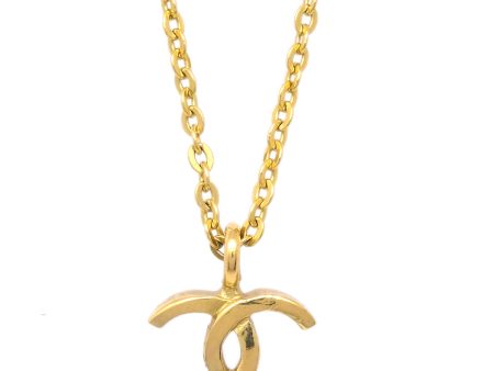 Chanel CC Gold Chain Pendant Necklace 1982 Online