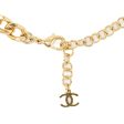 Chanel cc logo chain Chocker  necklace crystal Gold Tone on Sale