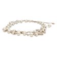 CHANEL CC Logo Long Necklace Champagne Gold Metal Faux Pearl For Cheap