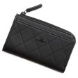 CHANEL Fragment Coin purse Black AP3820 Grained CalfLeather Online now