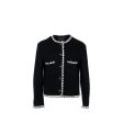 Chanel size 40 21C Jacket cotton Black For Sale