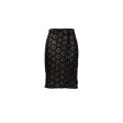 Chanel Size 34 21S Flora Lace Skirt Cotton Black on Sale