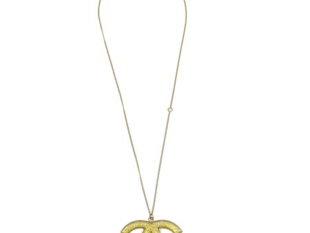 Chanel CC Chain Pendant Necklace Gold 05A on Sale