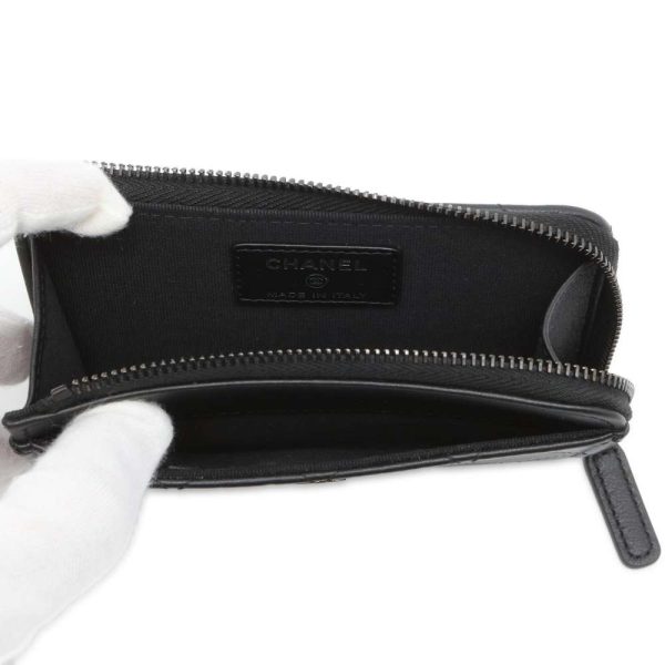 CHANEL Fragment Coin purse Black AP3820 Grained CalfLeather Online now