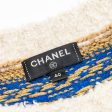 CHANEL SIZE 40 sweater silk cashmere Mohair Brown Blue Multicolour Supply