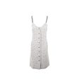 Chanel size 34 21P Tweed dress cotton polyester white black Sale