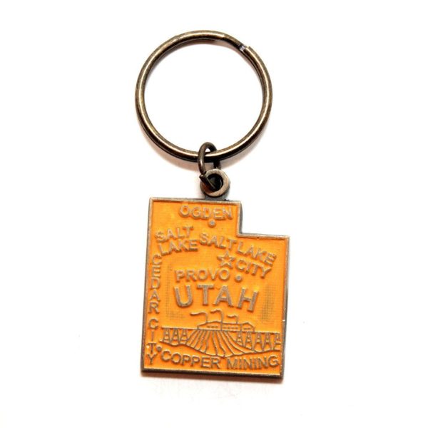 Utah Key Chain - High Quality Thick Metal State Key Ring Online Hot Sale