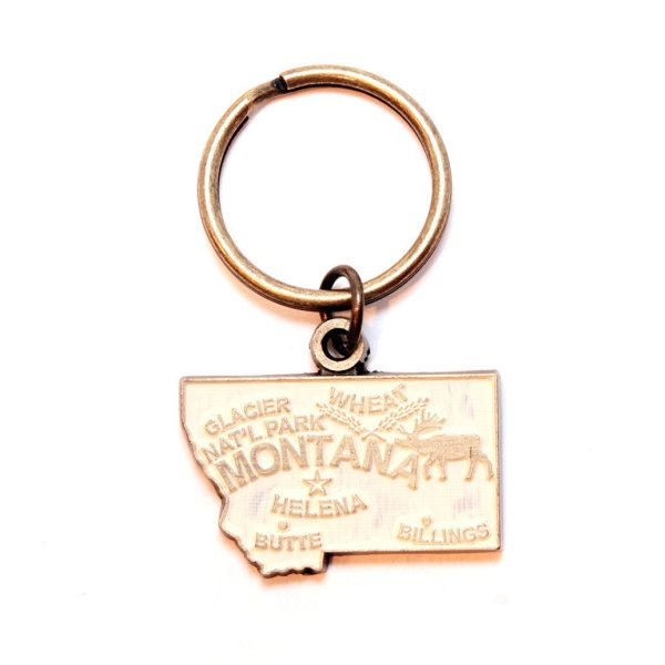 Montana Keychain - High Quality Thick Metal State Love Key Ring For Discount