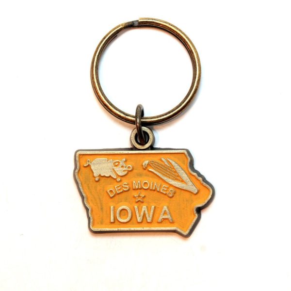 Iowa Key Chain - High Quality Metal State Love Key Ring For Gift Giving Sale