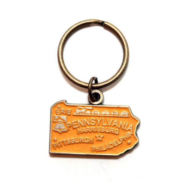 Pennsylvania Keychain - High Quality Thick Metal State Key Ring Discount