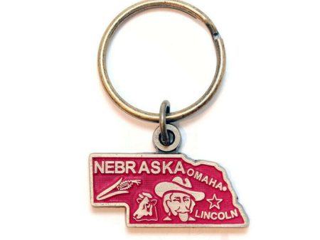 Nebraska Key Chain - High Quality Thick Metal State Key Ring Cheap