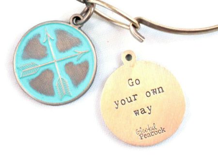 Your Own Way Token Charm Bracelet, Necklace, or Charm Only For Sale