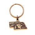 Nebraska Key Chain - High Quality Thick Metal State Key Ring Cheap