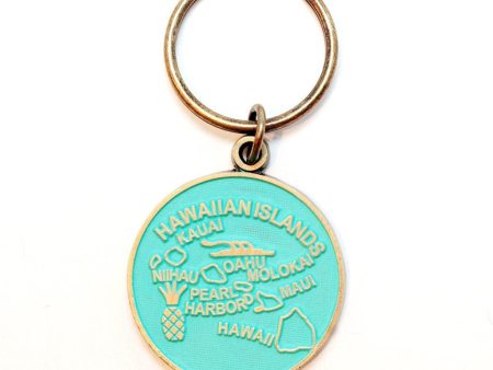 Hawaii Keychain - High Quality Thick Metal State Love Key Ring Discount