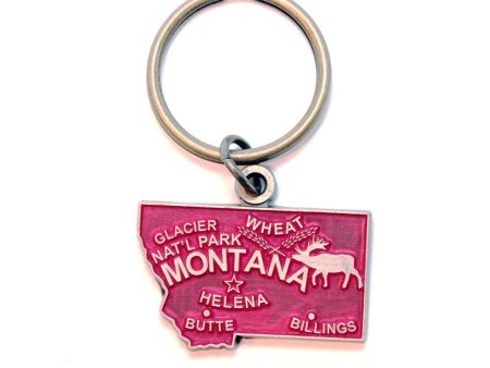 Montana Keychain - High Quality Thick Metal State Love Key Ring For Discount