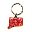 Connecticut Keychain - High Quality Thick Metal State Love Key Ring Cheap