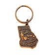 Georgia Keychain - High Quality Thick Metal State Love Key Ring Online now