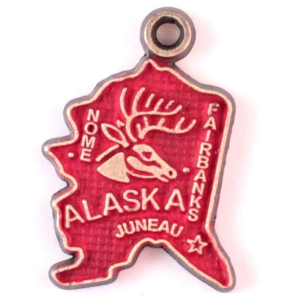 Alaska State Charm Bracelet, Necklace, or Charm Only Discount