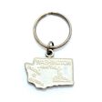 Washington Key Chain - High Quality Thick Metal State Key Ring For Discount