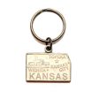 Kansas Keychain - High Quality Thick Metal State Key Ring Fashion