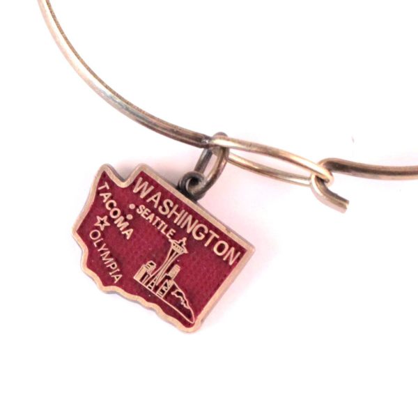 Washington State Love Charm Bracelet, Necklace, or Charm only Online