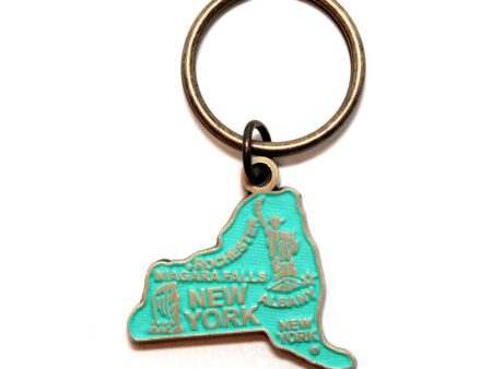 New York Key Chain - High Quality Thick Metal State Key Ring Online Hot Sale