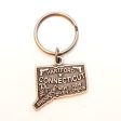 Connecticut Keychain - High Quality Thick Metal State Love Key Ring Cheap