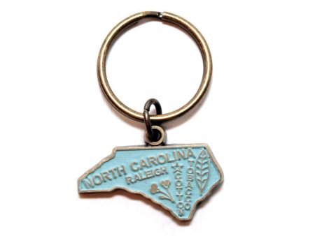 North Carolina Keychain - High Quality Thick Metal State Love Key Ring Supply