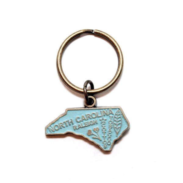 North Carolina Keychain - High Quality Thick Metal State Love Key Ring Supply