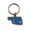 Oklahoma Key Chain - High Quality Thick Metal State Key Ring For Cheap