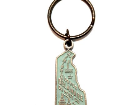 Delaware Keychain - High Quality Thick Metal State Key Ring Supply