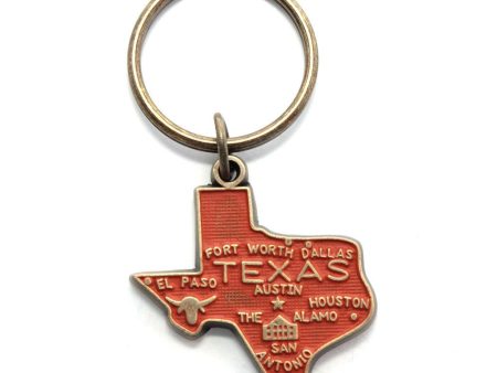 Texas Key Chain - High Quality Thick Metal State Key Ring For Discount