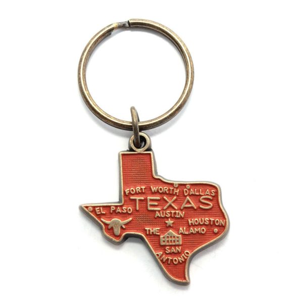 Texas Key Chain - High Quality Thick Metal State Key Ring For Discount