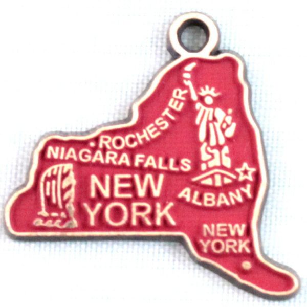 New York State Charm Bracelet, Necklace, or Charm only Online Sale