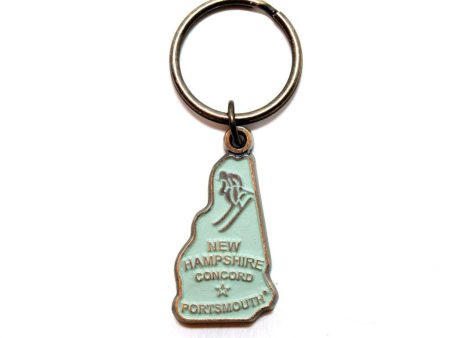 New Hampshire Key Chain - High Quality Thick Metal State Key Ring Discount