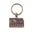 Kansas Keychain - High Quality Thick Metal State Key Ring Fashion