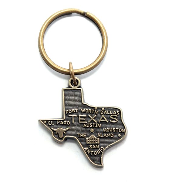 Texas Key Chain - High Quality Thick Metal State Key Ring For Discount